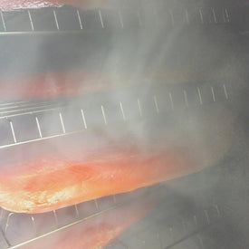 Smoking the salmon